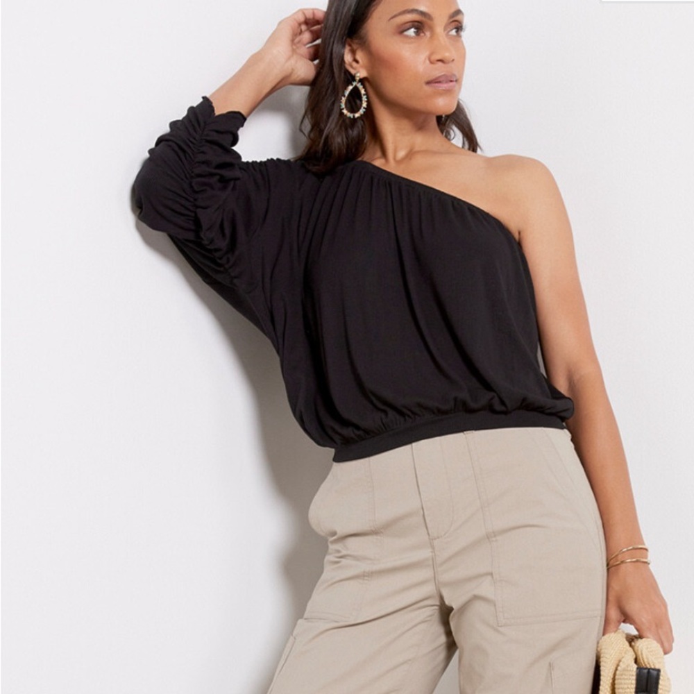 EVEREVE LNA Ashra rubbed one shoulder top NWT size XS